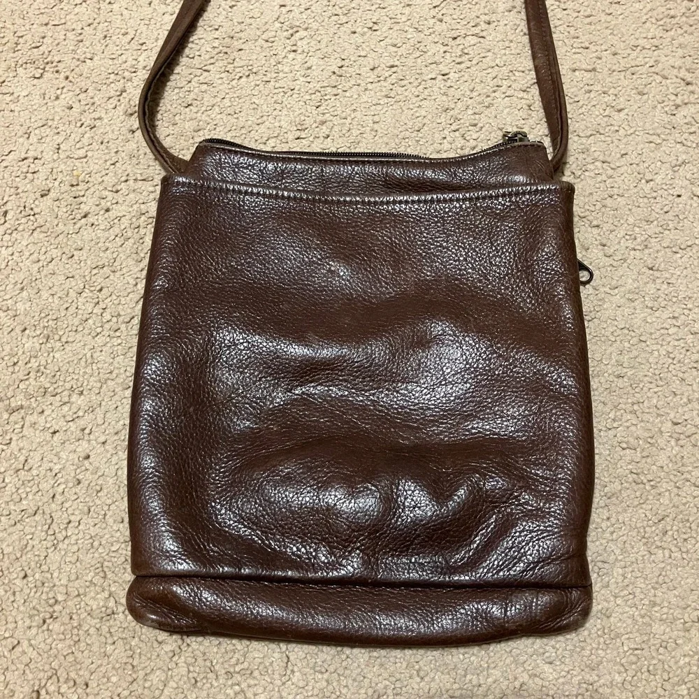 Mt Airy Leathers:‎ Handcrafted Vintage Brown Leather Crossbody Bag Purse